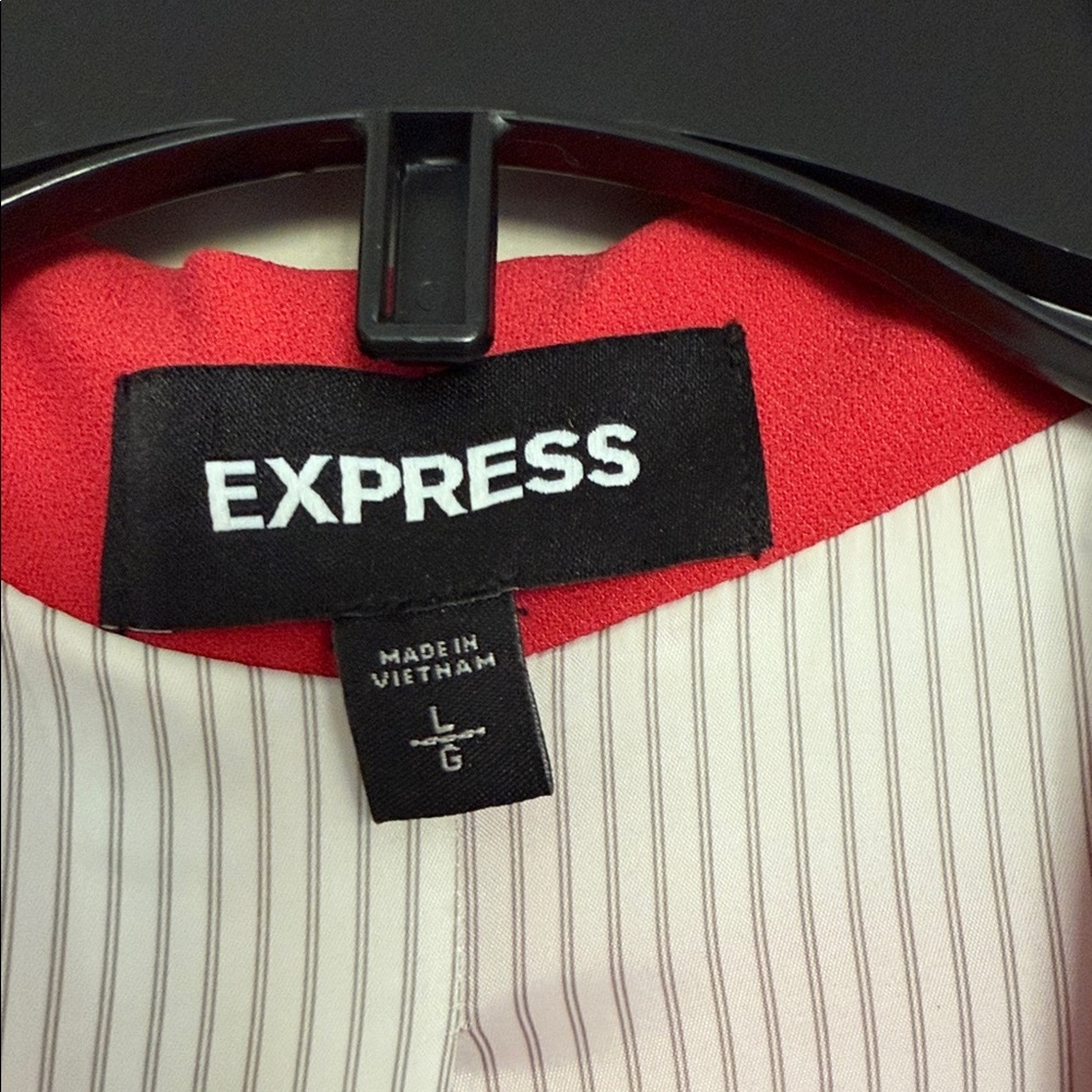 Express Vibrant Red Women's Blazer - Picture 2 of 4